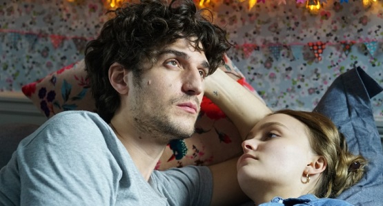 Louis Garrel and Lily-Rose Depp in a scene from <i>A Faithful Man</i>, courtesy Kino Lorber